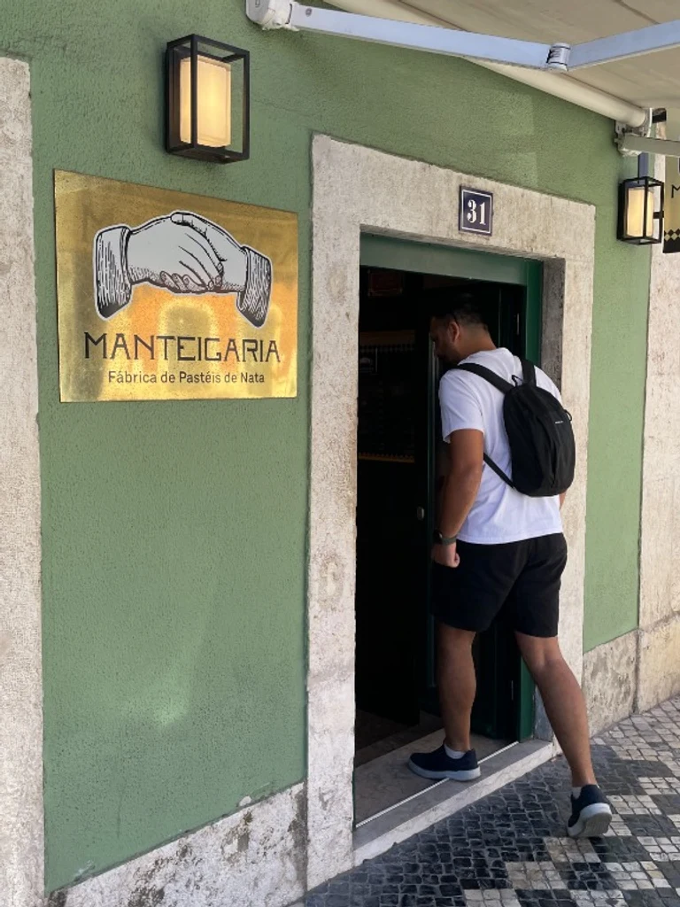 Manteigaria shop entrance at Rua dos Clérigos in Porto