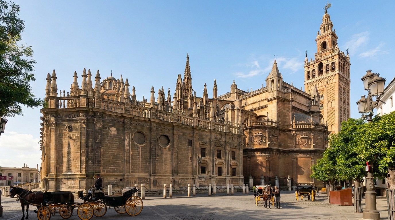 Seville Cathedral and La Giralda in the historic centre
