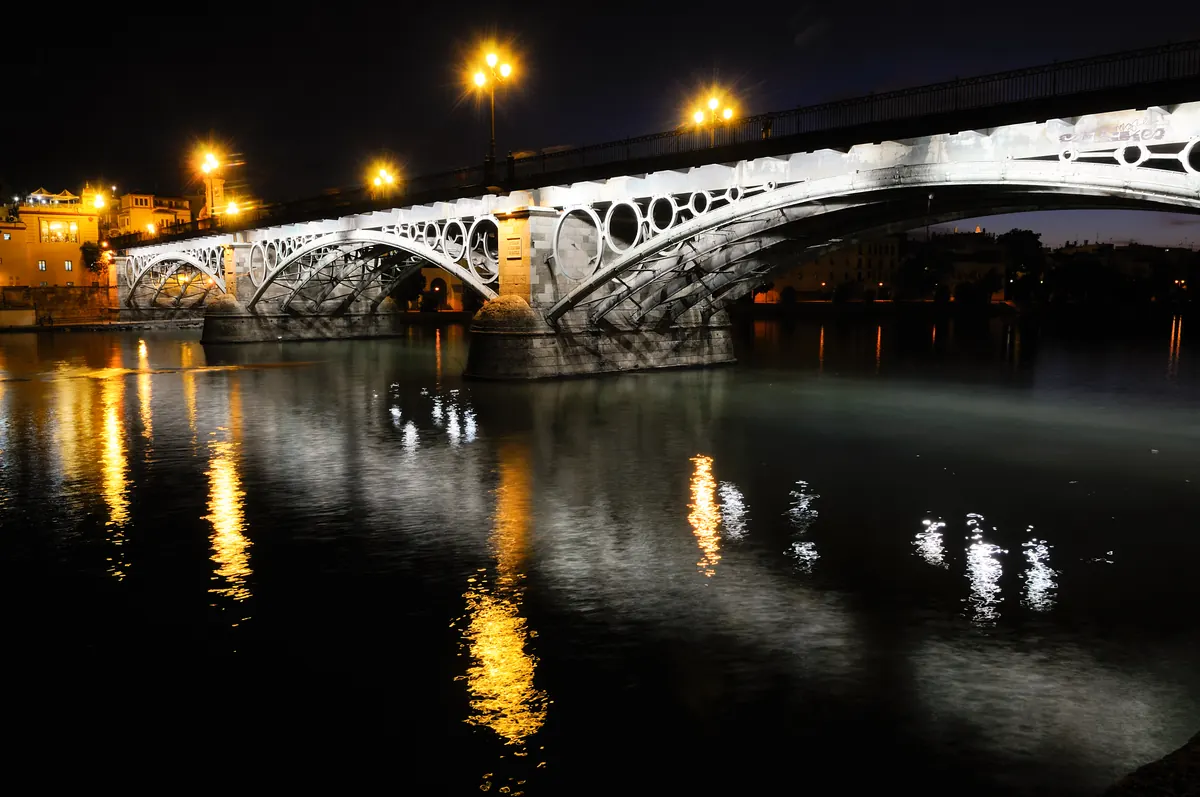 Triana bridge and riverside in Seville