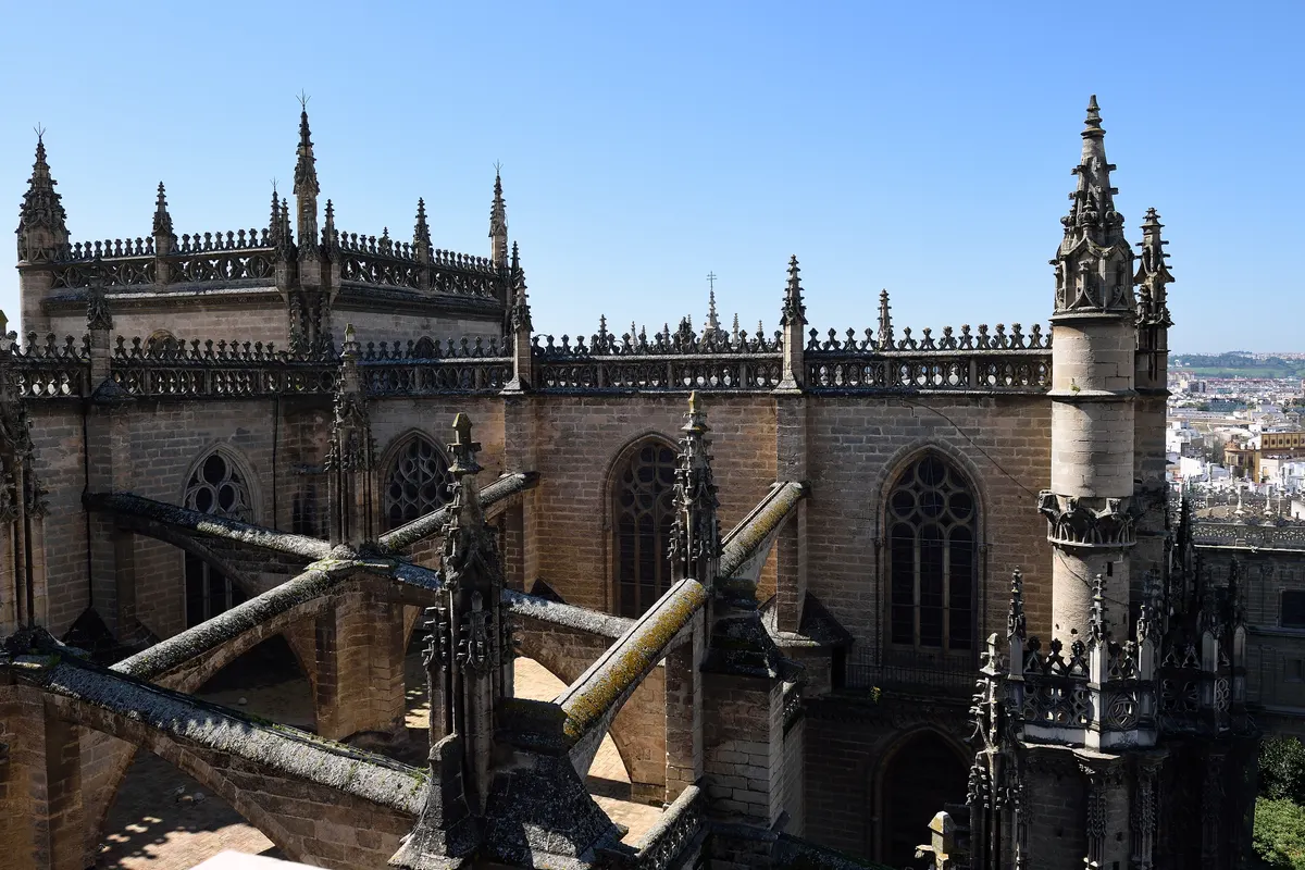 View over central Seville from the Giralda tower